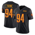 Elroe W.Commanders #94 Daron Payne Player Black Limited Vapor F.U.S.E. Home Game Stitched Jerseys