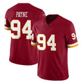 Elroe W.Commanders #94 Daron Payne Player Burgundy Limited Team Vapor F.U.S.E. Home Game Stitched Jerseys