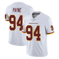 Elroe W.Commanders #94 Daron Payne Player White Limited Vapor Untouchable Home Game Stitched Jerseys