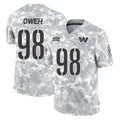 Elroe W.Commanders #98 Odafe Oweh Player Arctic Camo Limited Salute To Service Home Game Stitched Jerseys