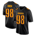 Elroe W.Commanders #98 Odafe Oweh Player Black Carbon Fashion Home Game Stitched Jerseys