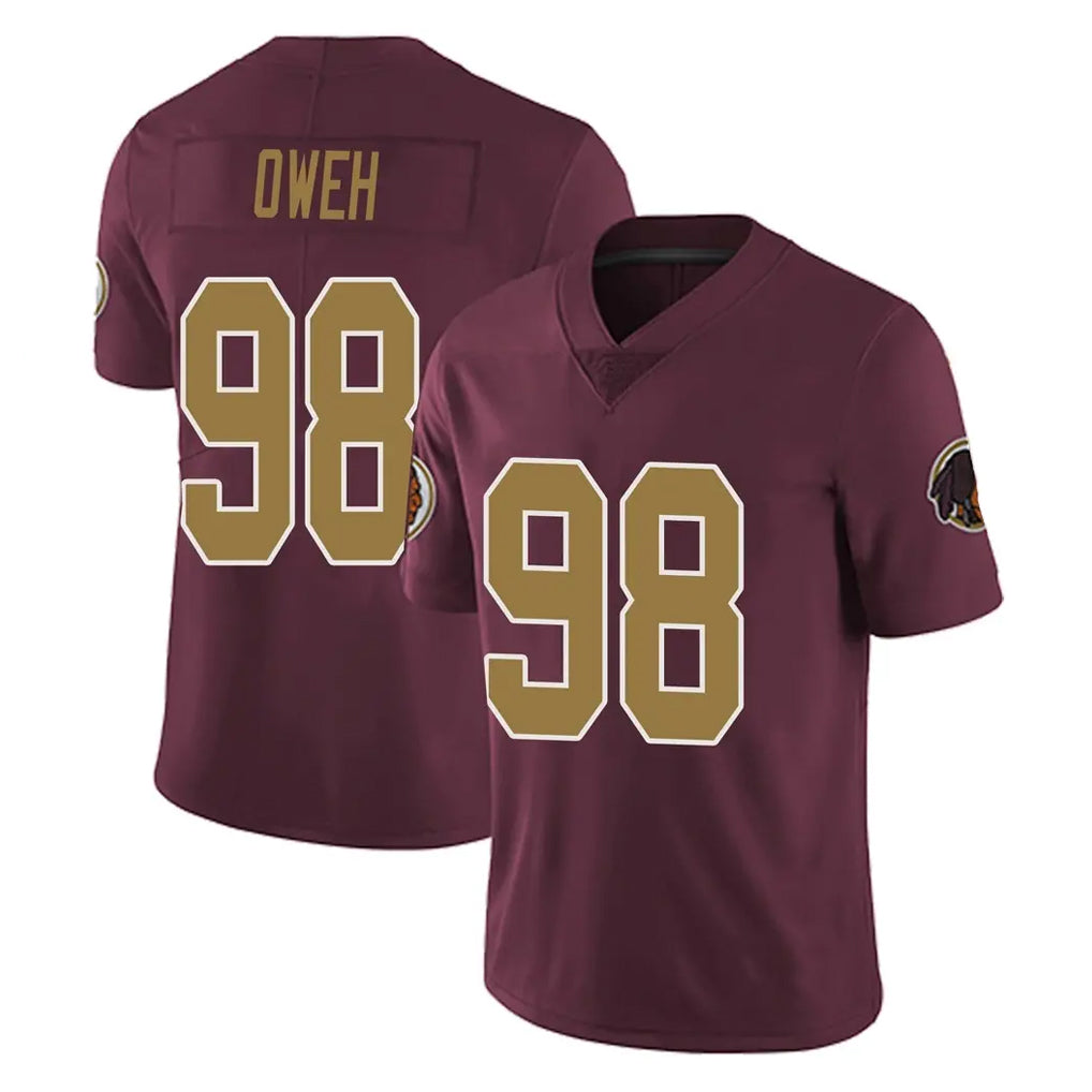Elroe W.Commanders #98 Odafe Oweh Player Burgundy Alternate Vapor Untouchable Home Game Stitched Jerseys