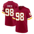 Elroe W.Commanders #98 Odafe Oweh Player Burgundy Game Home Stitched Jerseys