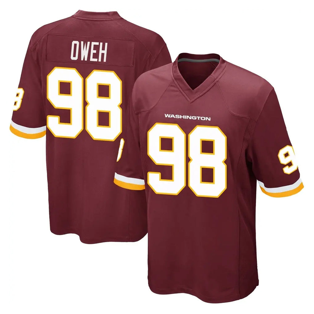 Elroe W.Commanders #98 Odafe Oweh Player Burgundy Team Color Home Game Stitched Jerseys