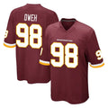 Elroe W.Commanders #98 Odafe Oweh Player Burgundy Team Color Home Game Stitched Jerseys