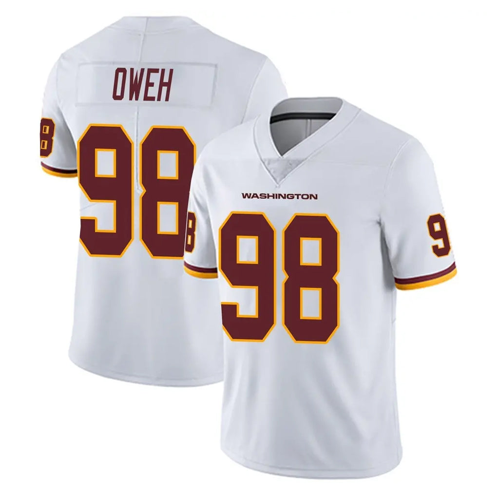 Elroe W.Commanders #98 Odafe Oweh Player White Limited Vapor Untouchable Home Game Stitched Jerseys