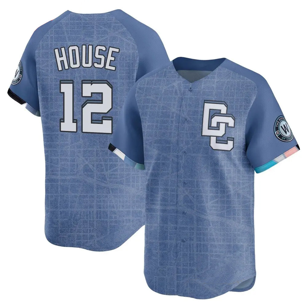 Elroe W.Nationals #12 Brady House Player Blue Limited City Connect Stitched Jerseys