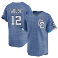 Elroe W.Nationals #12 Brady House Player Blue Limited City Connect Stitched Jerseys