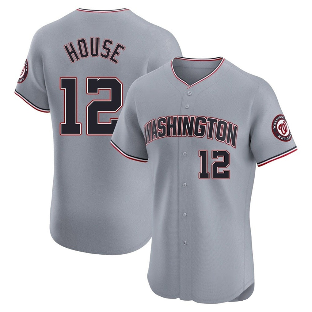 Elroe W.Nationals #12 Brady House Player Gray City Connect Elite Alternate Stitched Jerseys