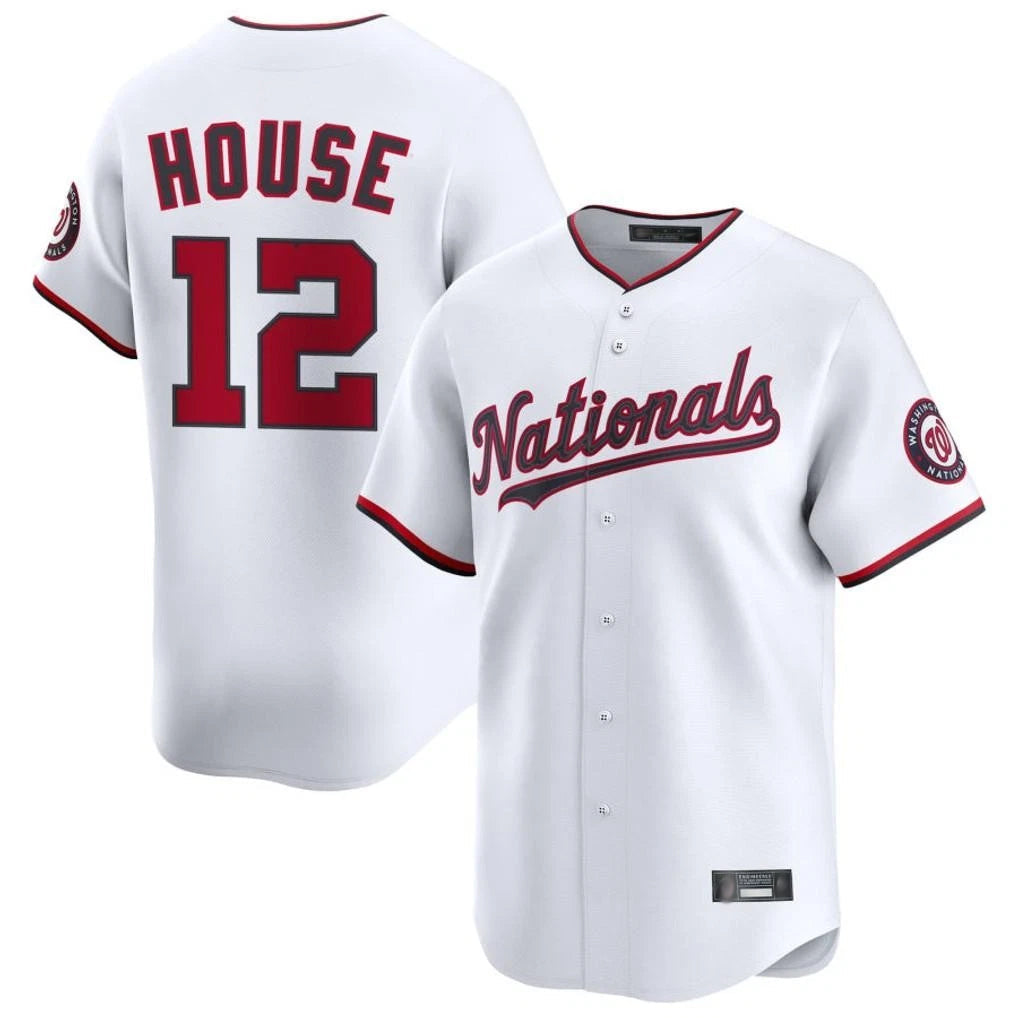 Elroe W.Nationals #12 Brady House Player White Alternate Limited Game Stitched Jerseys