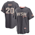 Elroe W.Nationals #20 Keibert Ruiz Player Gray City Connect Stitched Jerseys