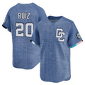Elroe W.Nationals #20 Keibert Ruiz Player Light Blue Limited City Connect Stitched Jerseys