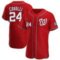 Elroe W.Nationals #24 Cade Cavalli Player Red Alternate Elite Stitched Jerseys