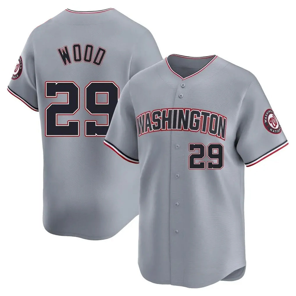 Elroe W.Nationals #29 James Wood Player Gray City Connect Limited Alternate Stitched Jerseys
