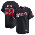 Elroe W.Nationals #29 James Wood Player Navy Limited Stitched Jerseys