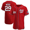 Elroe W.Nationals #29 James Wood Player Red Alternate Elite Stitched Jerseys