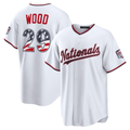 Elroe W.Nationals #29 James Wood White USA 250 Fourth of July Home Stadium Jersey