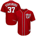 Elroe W.Nationals #37 Stephen Strasburg Player Red Cool Alternate Player Stitched Jerseys