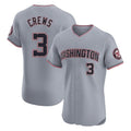 Elroe W.Nationals #3 Dylan Crews Player Gray City Connect Elite Alternate Stitched Jerseys