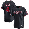 Elroe W.Nationals #4 Daylen Lile Player Navy Alternate Limited Replica Stitched Jerseys