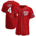 Elroe W.Nationals #4 Daylen Lile Player Red Alternate Elite Stitched Jerseys