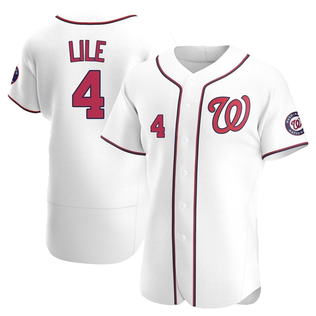 Elroe W.Nationals #4 Daylen Lile Player White Alternate Elite Stitched Jerseys