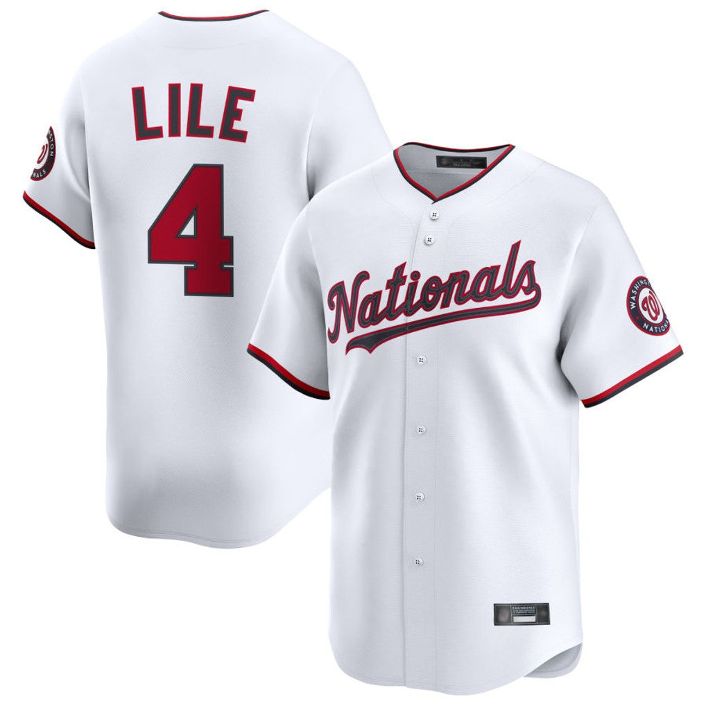 Elroe W.Nationals #4 Daylen Lile Player White Alternate Limited Replica Stitched Jerseys