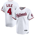 Elroe W.Nationals #4 Daylen Lile Player White Alternate Limited Replica Stitched Jerseys