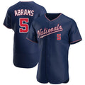 Elroe W.Nationals #5 CJ Abrams Player Navy Alternate Elite Stitched Jerseys