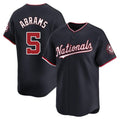 Elroe W.Nationals #5 CJ Abrams Player Navy Blue Replica Stitched Jerseys