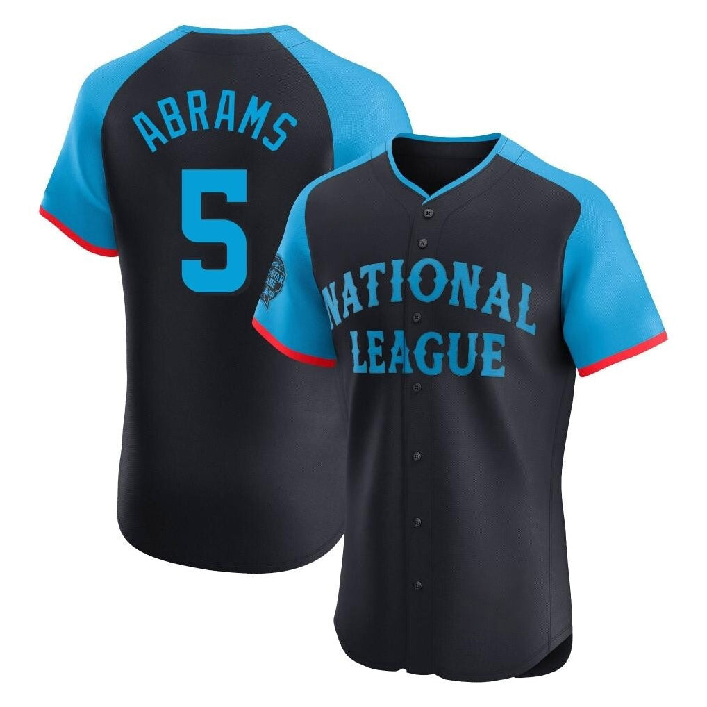 Elroe W.Nationals #5 CJ Abrams Player Navy Elite National League All-Star Game Stitched Jerseys