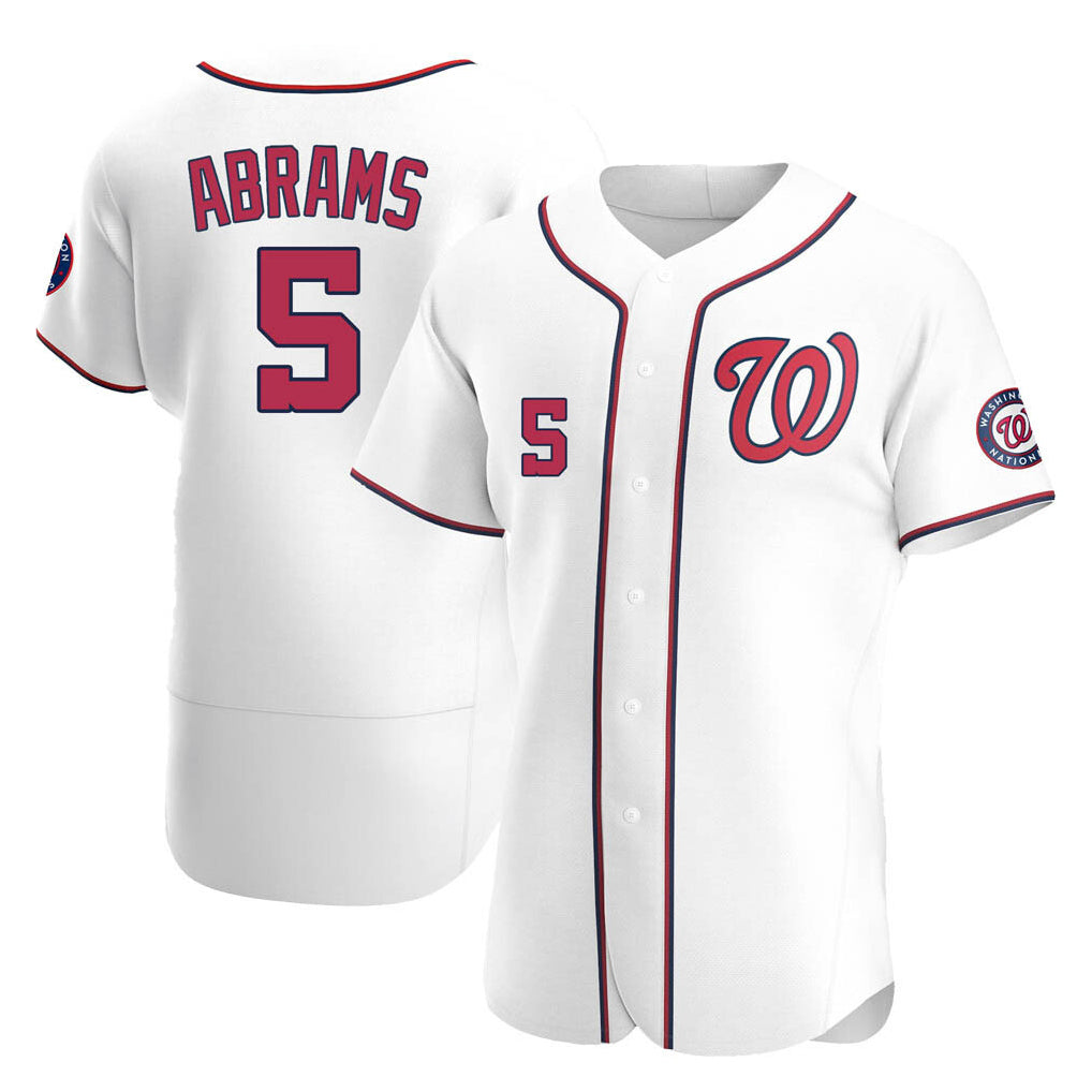 Elroe W.Nationals #5 CJ Abrams Player White Alternate Elite Stitched Jerseys