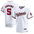 Elroe W.Nationals #5 CJ Abrams Player White Home Limited Stitched Jerseys