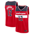 Elroe W.Wizards #12 Tre Johnson III Red Fast Break Replica Jerseys - Icon Edition