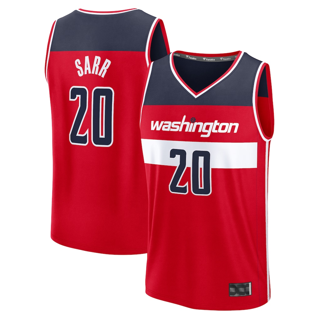 Elroe W.Wizards #20 Alex Sarr Red Fast Break Replica Jerseys - Icon Edition