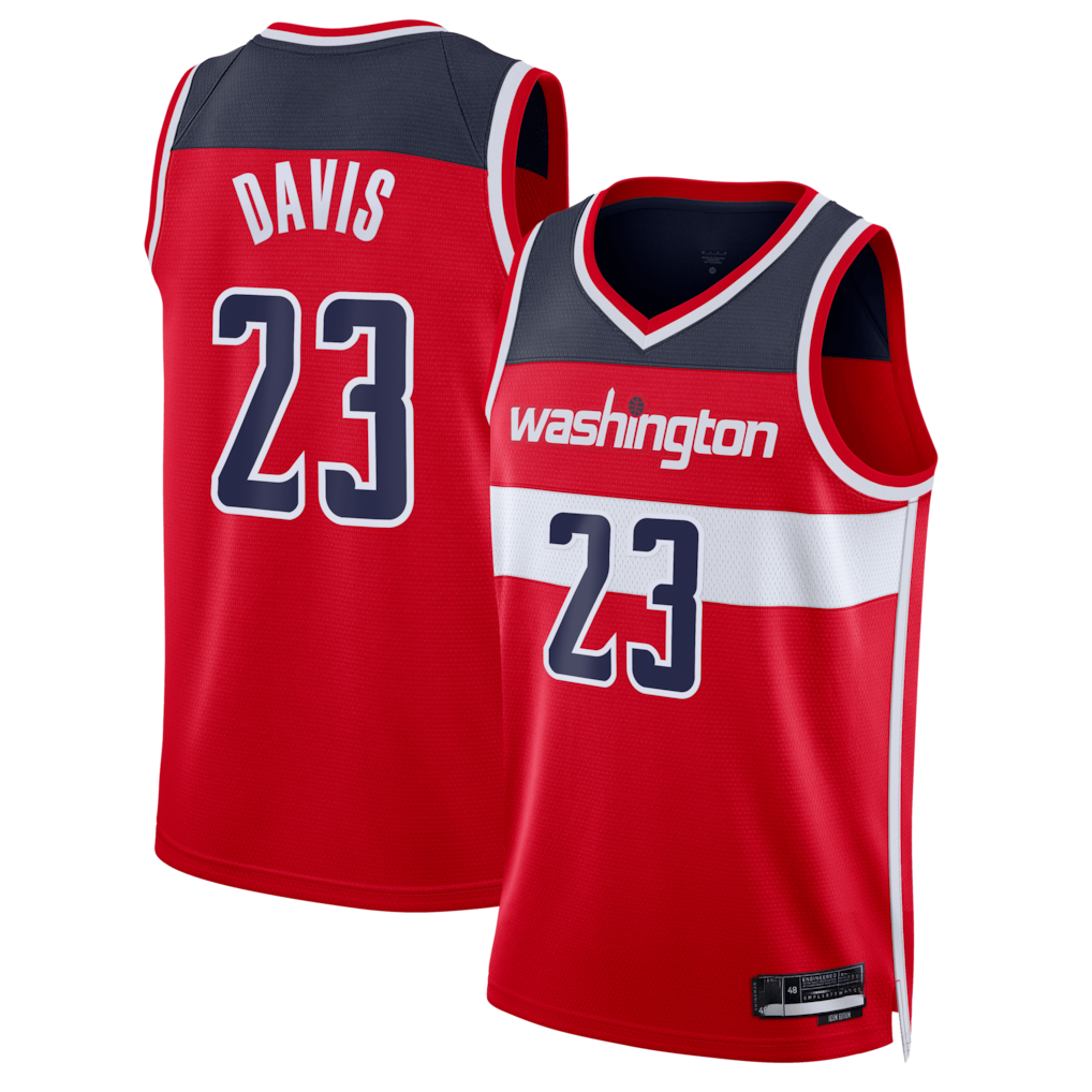 Elroe W.Wizards #23 Anthony Davis Red Swingman Jerseys - Icon Edition