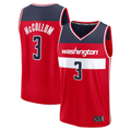 Elroe W.Wizards #3 CJ McCollum Red Fast Break Replica Player Jerseys - Icon Edition