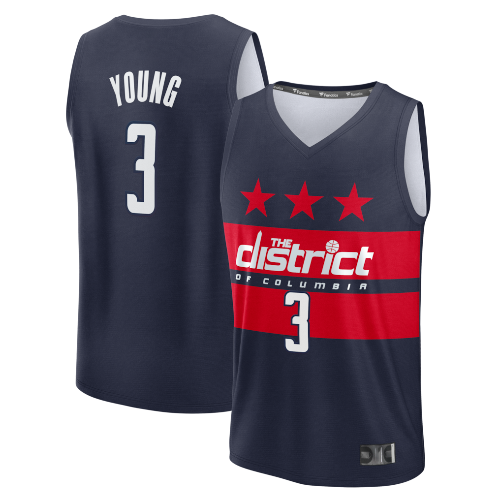Elroe W.Wizards #3 Trae Young Navy Fast Break - Statement Edition