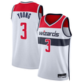 Elroe W.Wizards #3 Trae Young White Swingman Jerseys - Association Edition