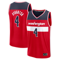 Elroe W.Wizards #4 AJ Dybantsa Red 2026 Draft First Round Pick Fast Break Jersey s- Icon Edition