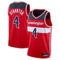 Elroe W.Wizards #4 AJ Dybantsa Red 2026 Draft Swingman Jerseys - Icon Edition