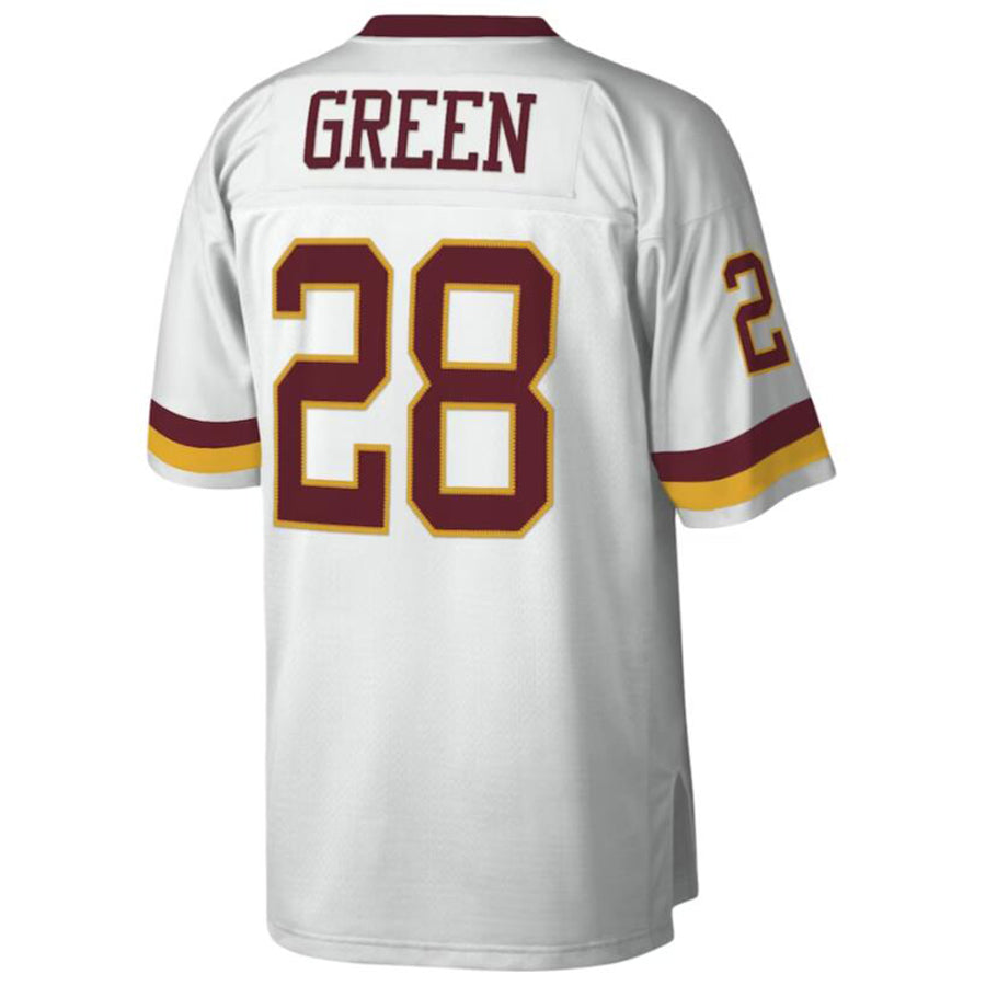 Elroe Washington Football Team #28 Darrell Green Mitchell & Ness White Legacy Replica Stitched Jerseys