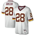 Elroe Washington Football Team #28 Darrell Green Mitchell & Ness White Legacy Replica Stitched Jersey
