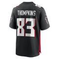 Elroe A.Falcons #83 Deven Thompkins Black Team Game Jersey