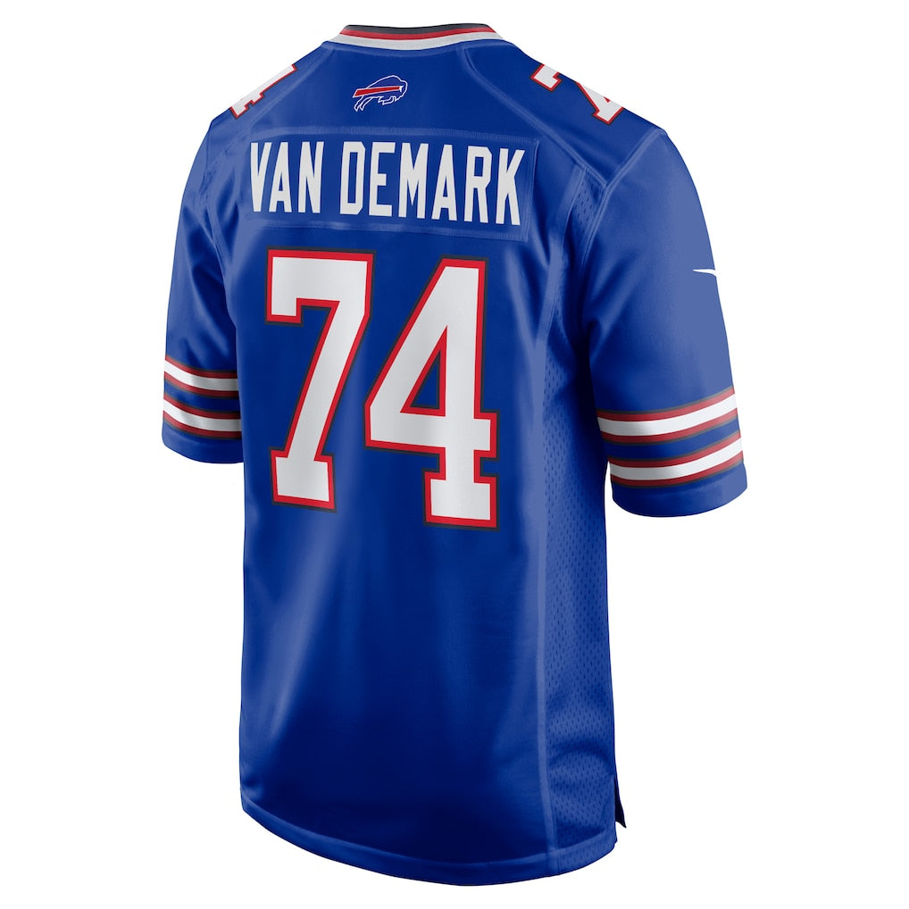 Elroe B.Bills #74 Ryan Van Demark Royal Game Player Jersey