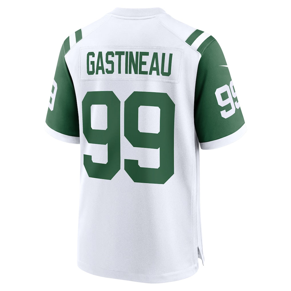 Elroe NY.Jets #99 Mark Gastineau White Retired Player Alternate Game Jersey