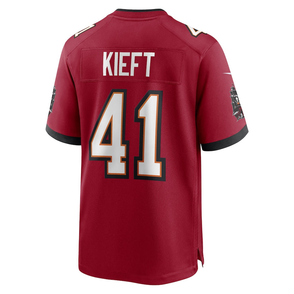 Elroe TB.Buccaneers #41 Ko Kieft Red Game Player Jersey