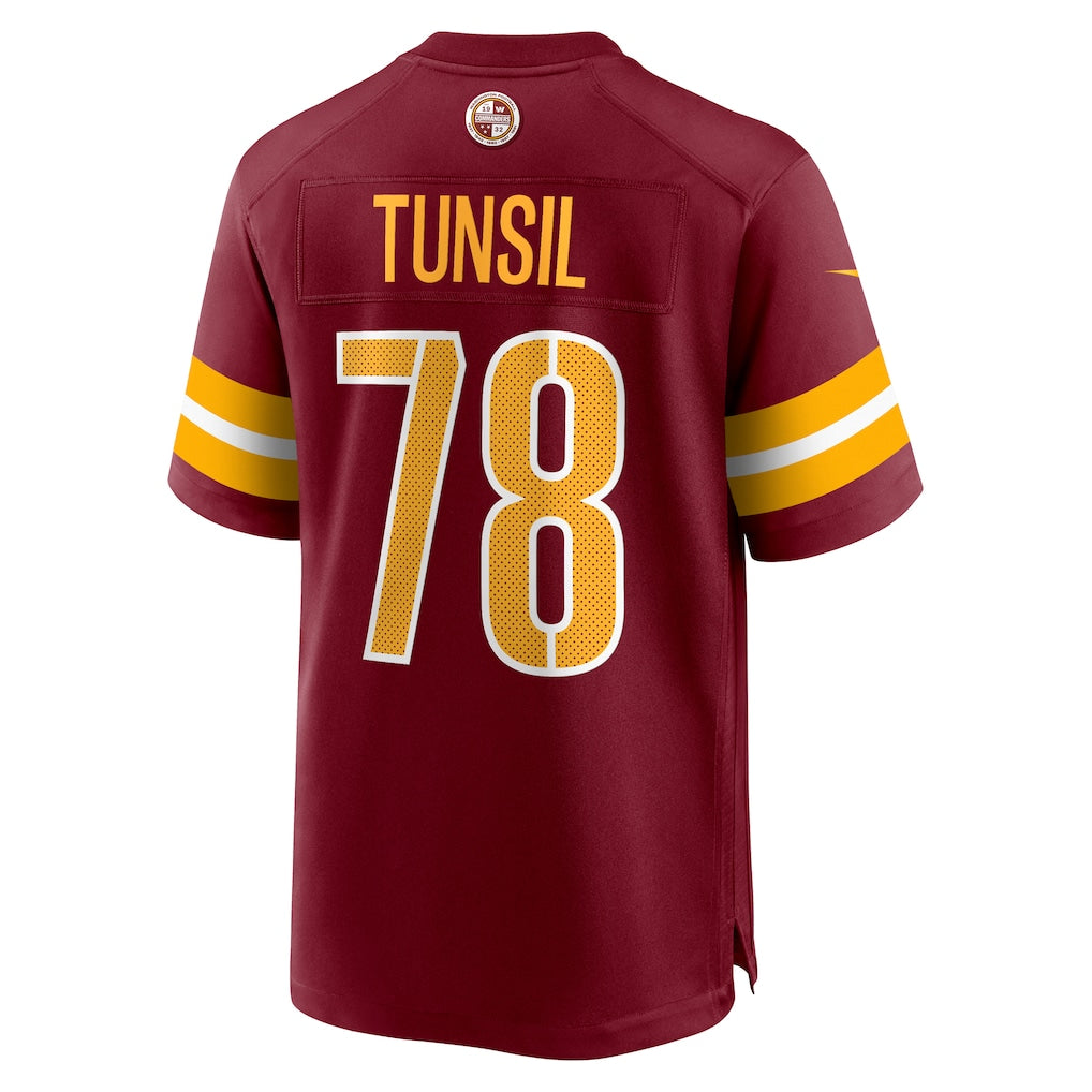 Elroe W.Commanders #78 Laremy Tunsil Burgundy Team Game Jersey