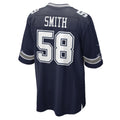 Elroe D.Cowboys #58 Mazi Smith Navy Game Jersey