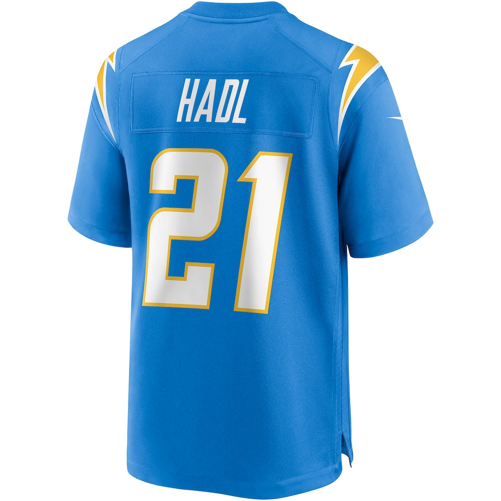 Elroe LA.Chargers #21 John Hadl Powder Blue Game Retired Player Jersey